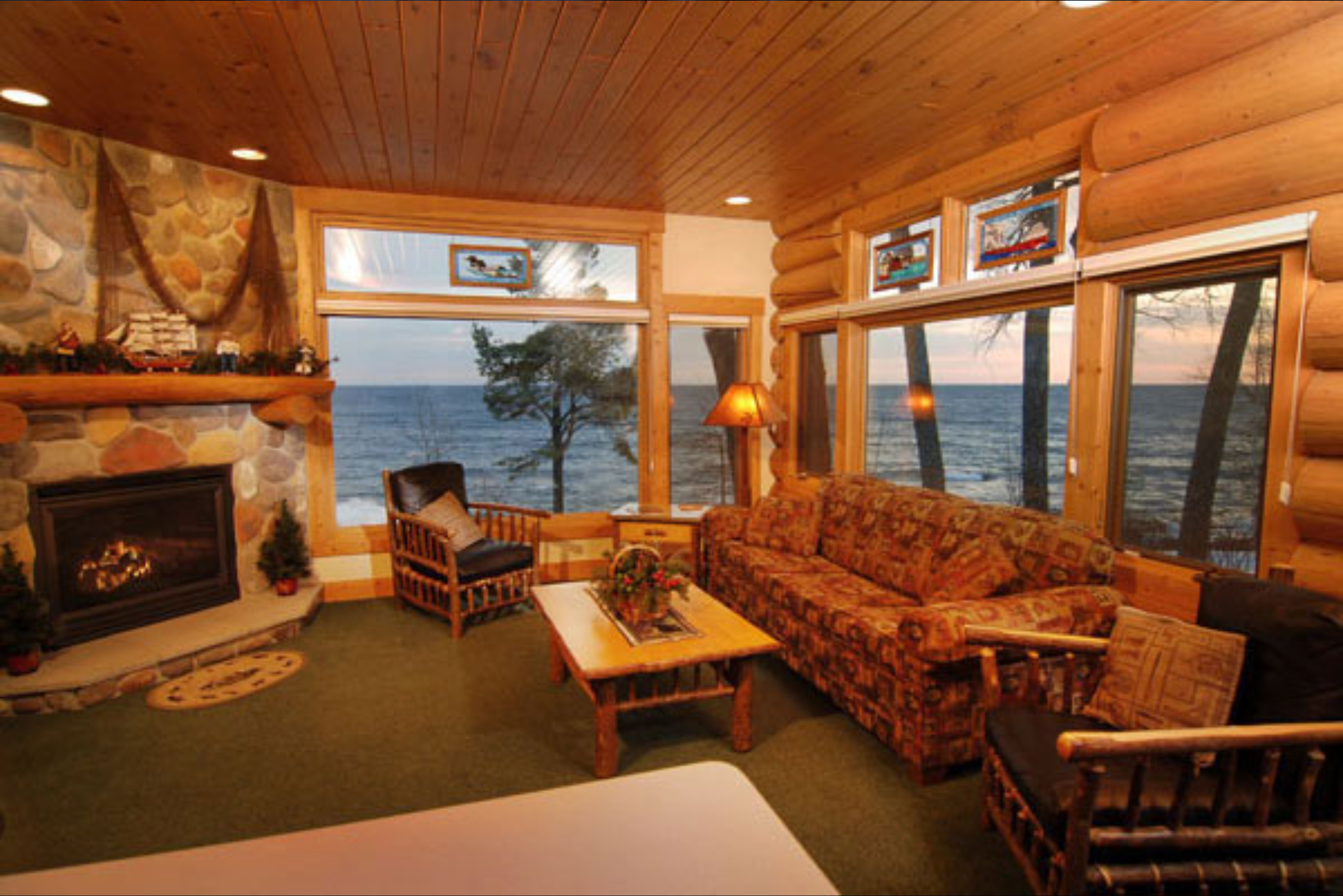 Lakeside Cabin View